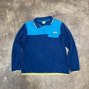Columbia PFG Quarter Zip Fleece Color Block Pullover